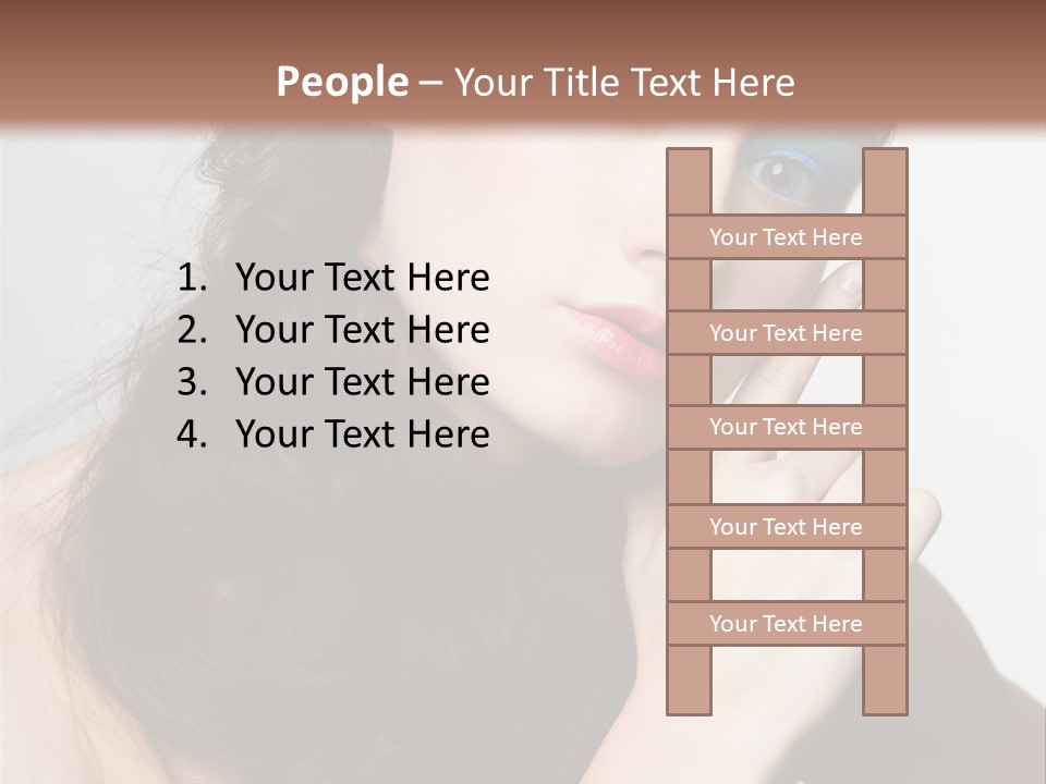 Face Gray Makeup PowerPoint Template