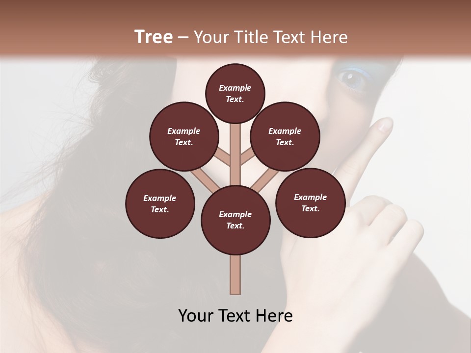 Face Gray Makeup PowerPoint Template