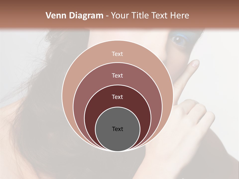 Face Gray Makeup PowerPoint Template