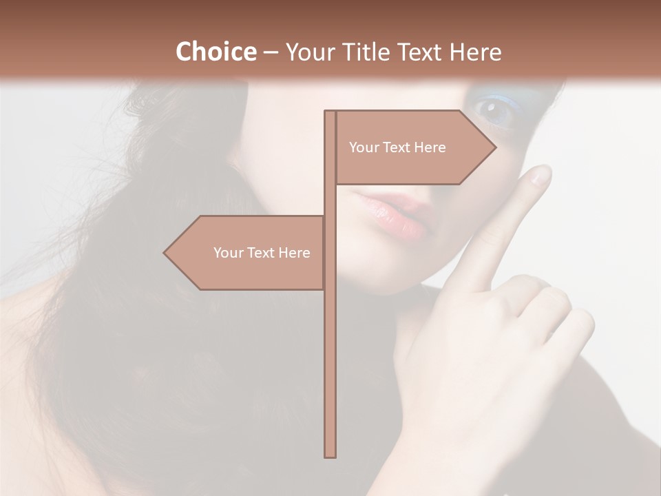 Face Gray Makeup PowerPoint Template