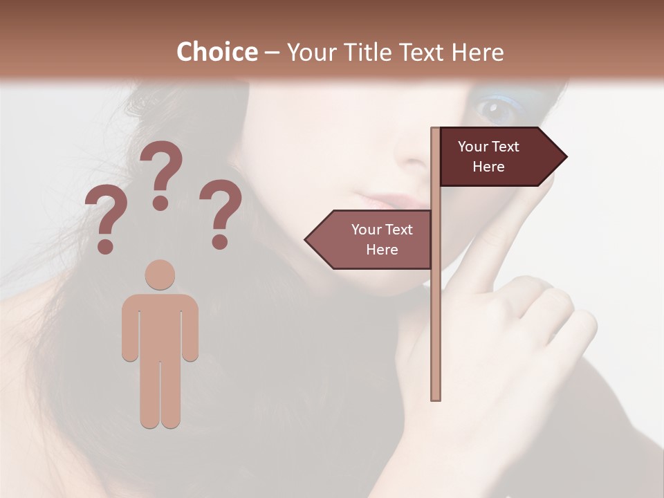 Face Gray Makeup PowerPoint Template