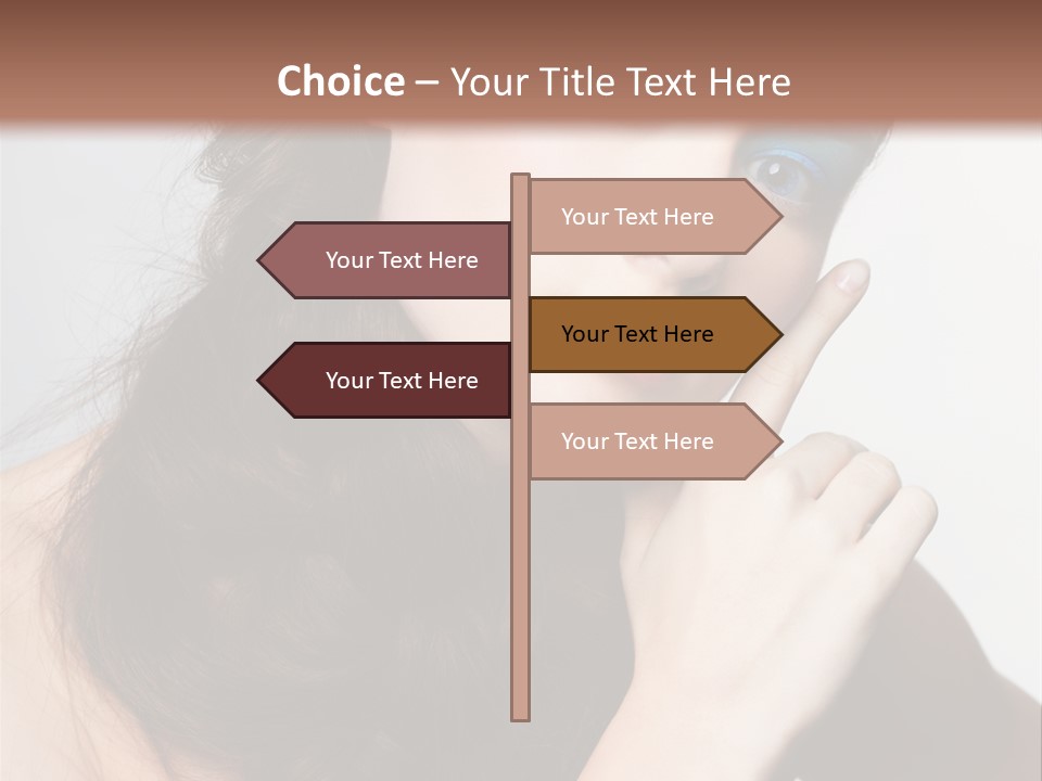 Face Gray Makeup PowerPoint Template