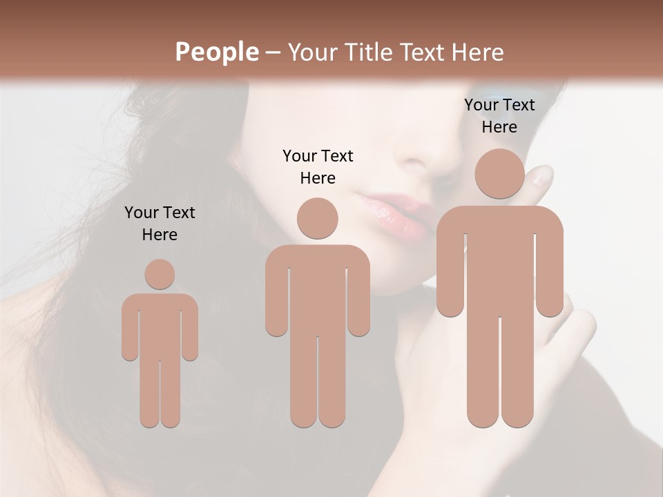 Face Gray Makeup PowerPoint Template