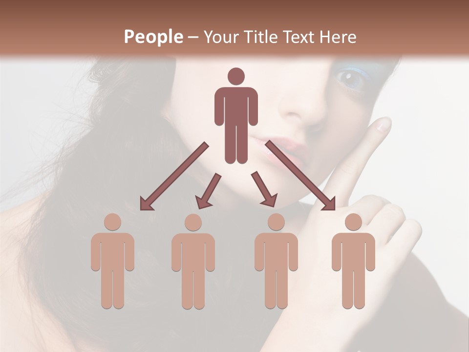 Face Gray Makeup PowerPoint Template