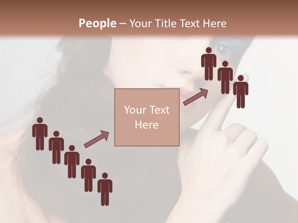 Face Gray Makeup PowerPoint Template