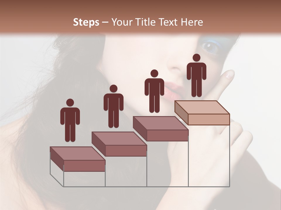 Face Gray Makeup PowerPoint Template