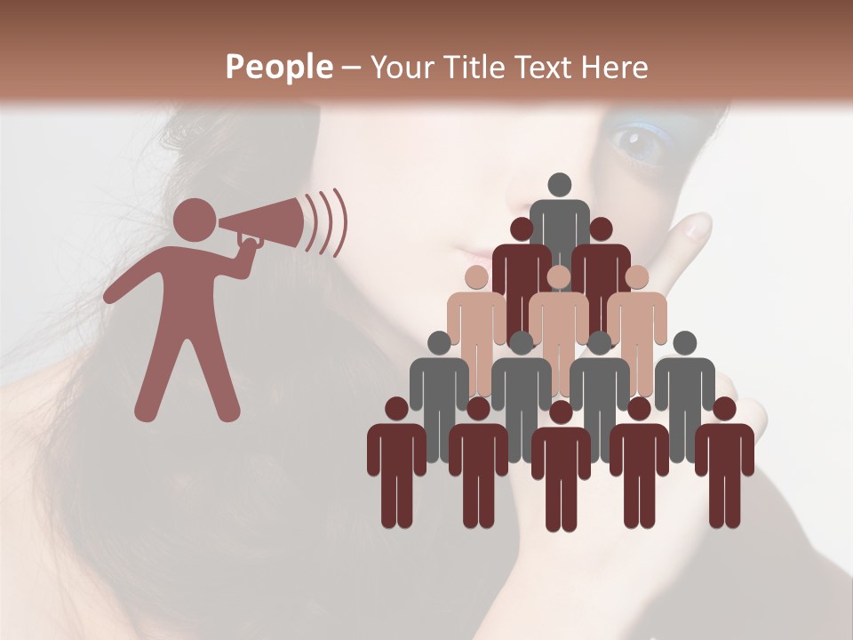 Face Gray Makeup PowerPoint Template