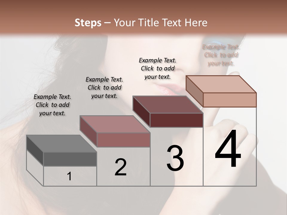 Face Gray Makeup PowerPoint Template