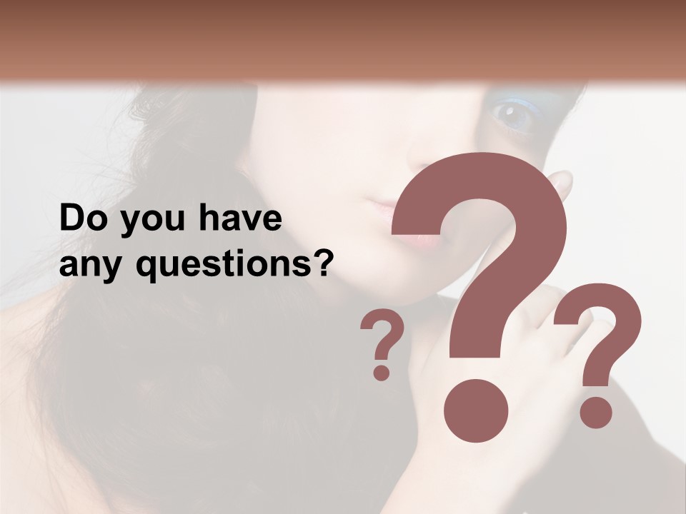 Face Gray Makeup PowerPoint Template