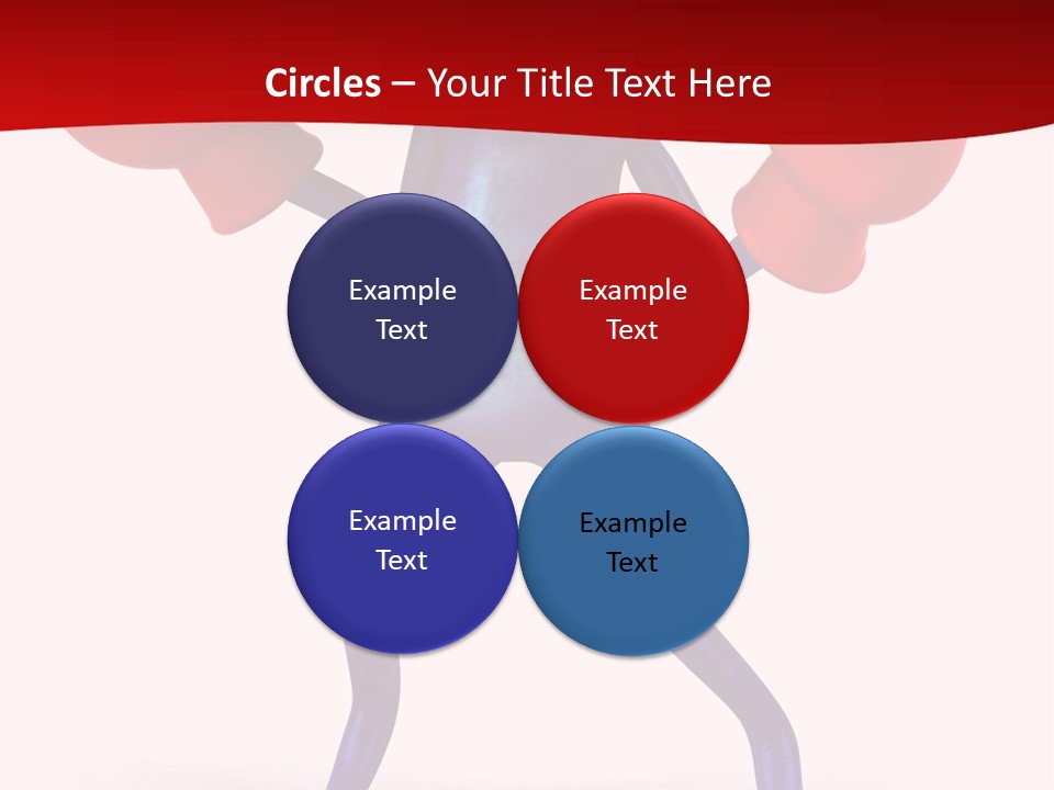 Fight Toes Dart PowerPoint Template