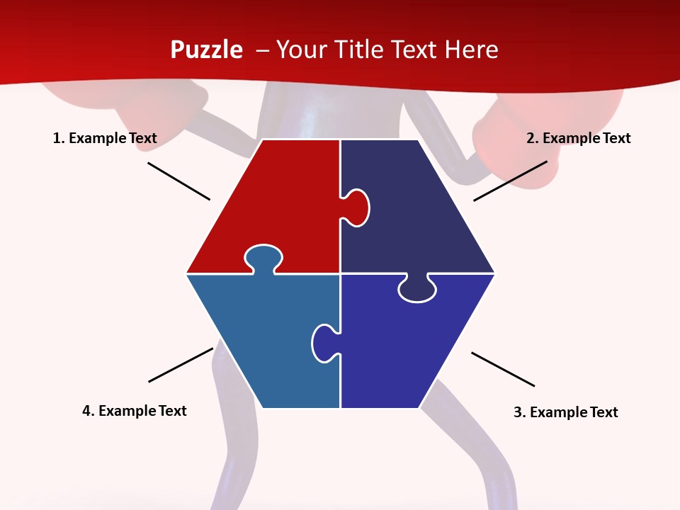 Fight Toes Dart PowerPoint Template