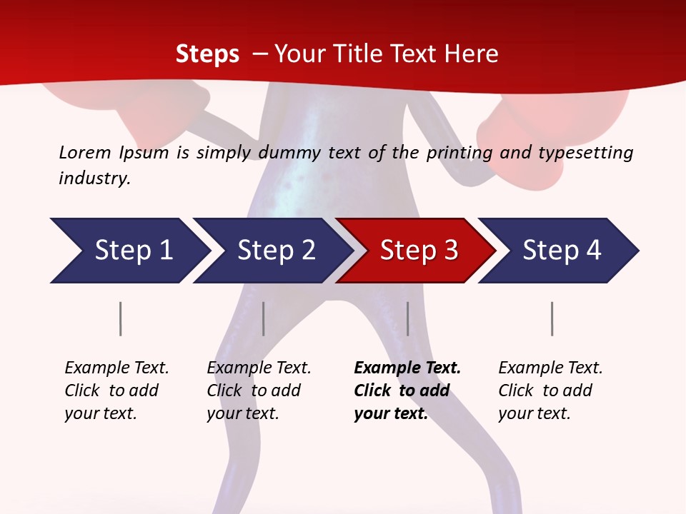 Fight Toes Dart PowerPoint Template