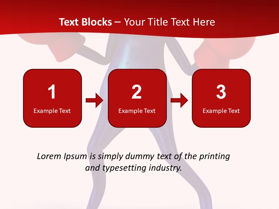 Fight Toes Dart PowerPoint Template