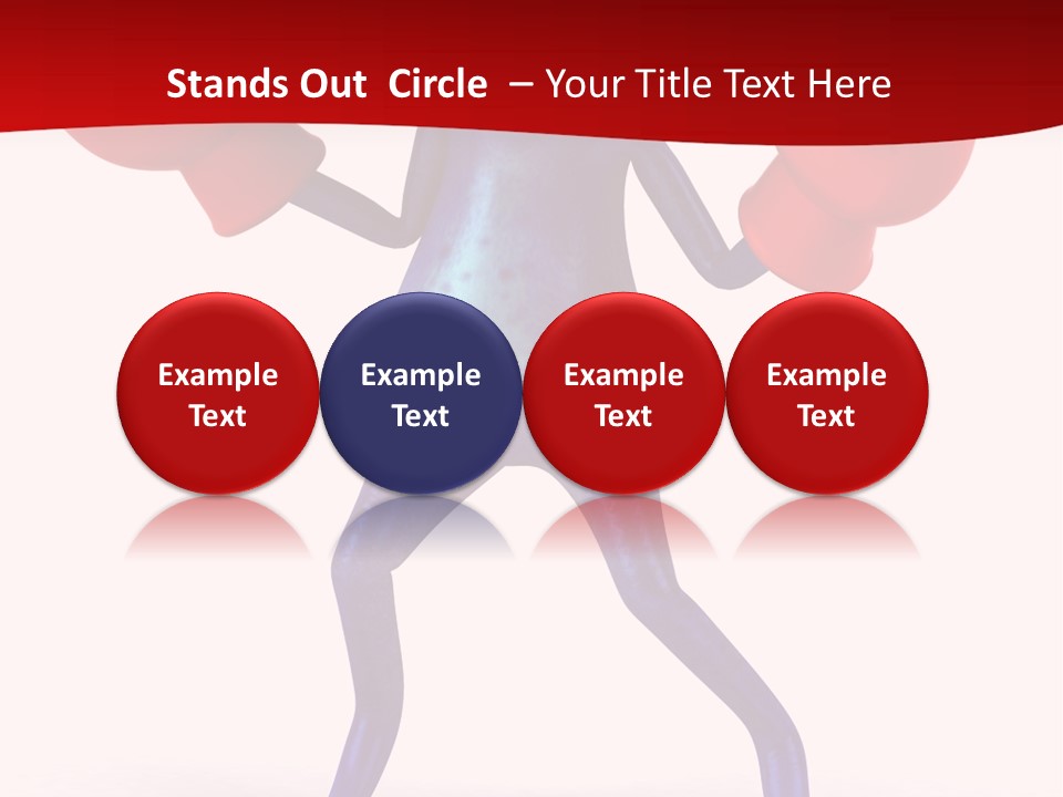 Fight Toes Dart PowerPoint Template