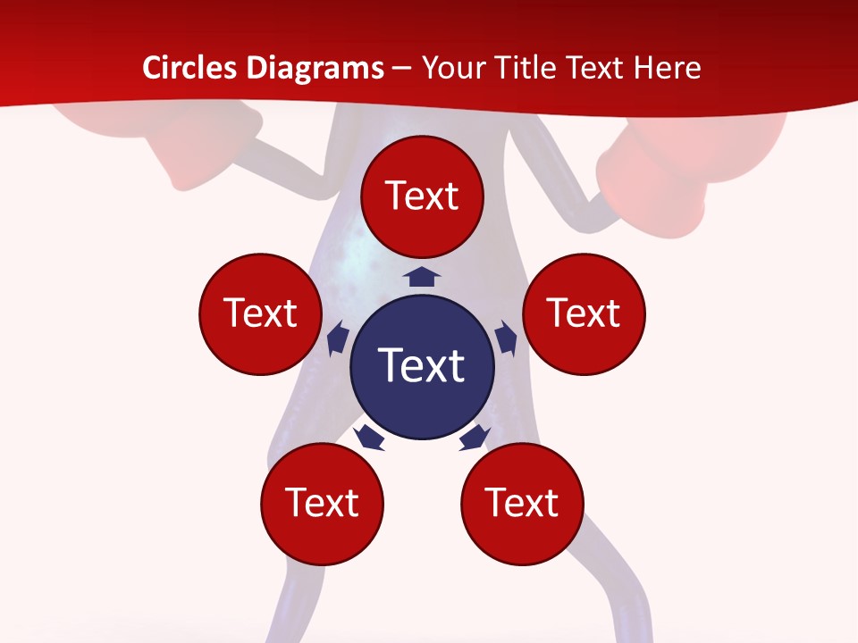 Fight Toes Dart PowerPoint Template