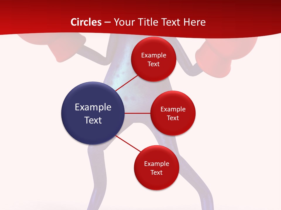 Fight Toes Dart PowerPoint Template