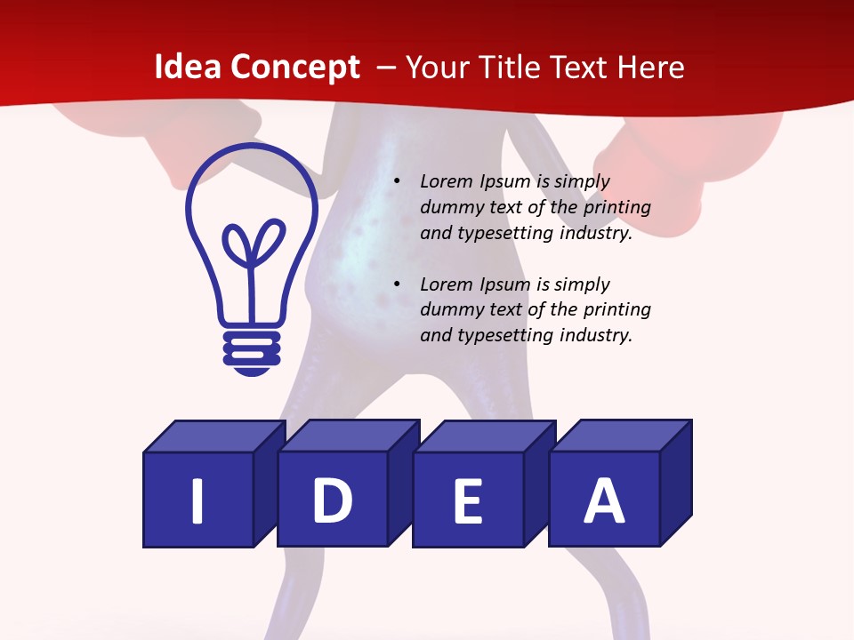 Fight Toes Dart PowerPoint Template