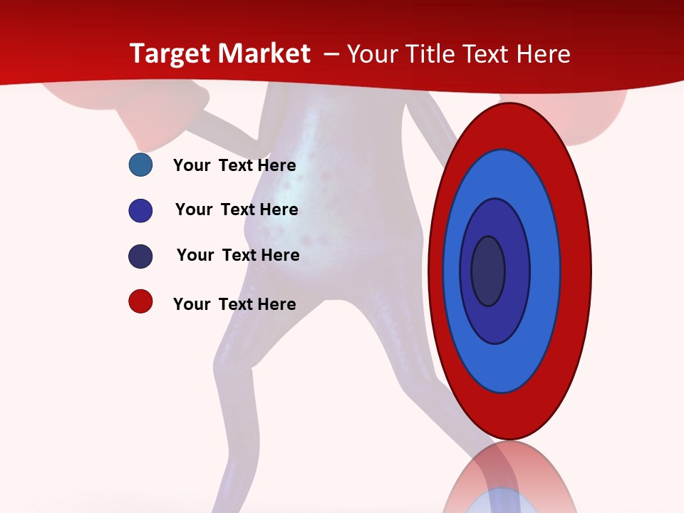 Fight Toes Dart PowerPoint Template