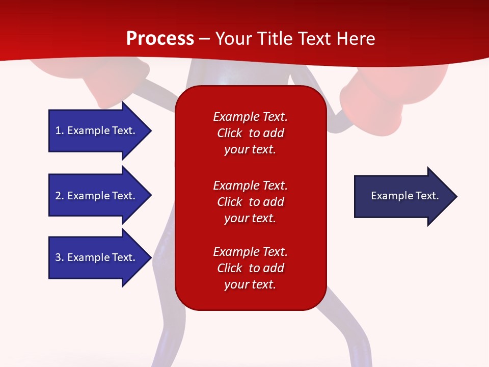 Fight Toes Dart PowerPoint Template