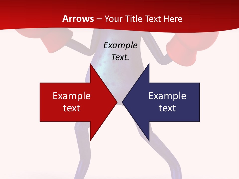 Fight Toes Dart PowerPoint Template