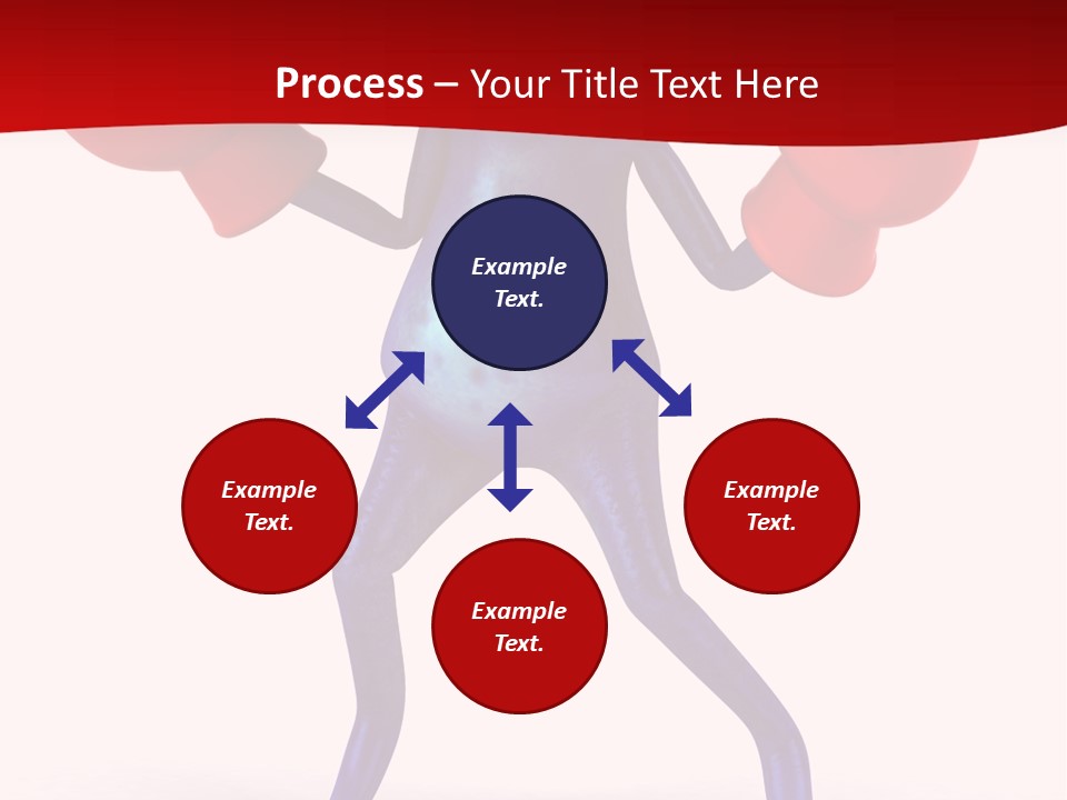Fight Toes Dart PowerPoint Template