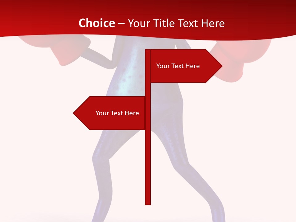 Fight Toes Dart PowerPoint Template