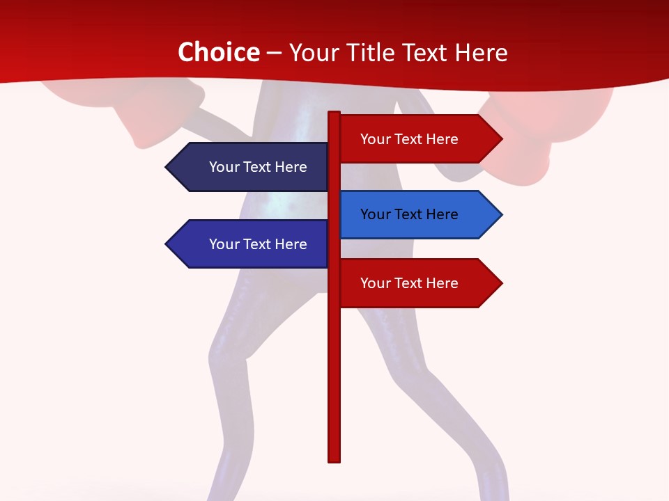 Fight Toes Dart PowerPoint Template