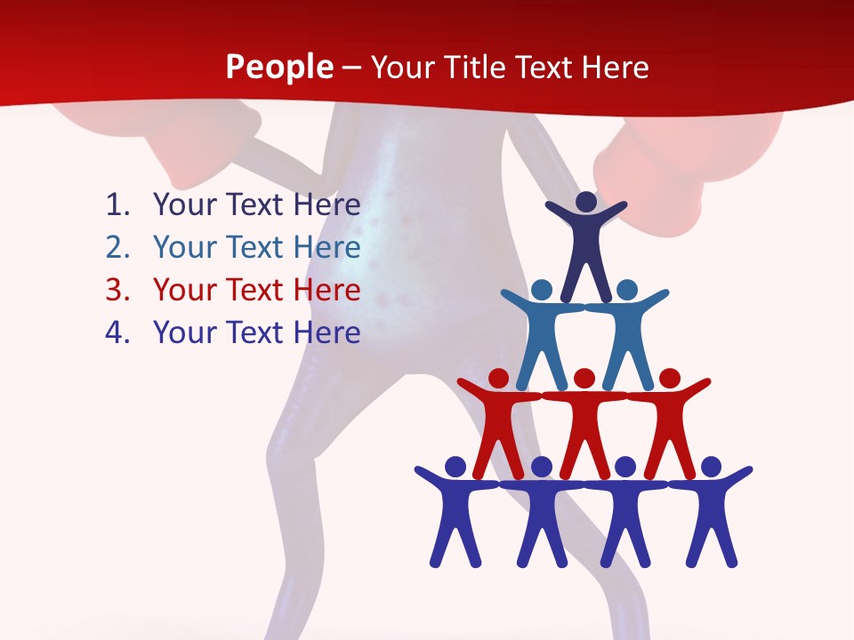 Fight Toes Dart PowerPoint Template