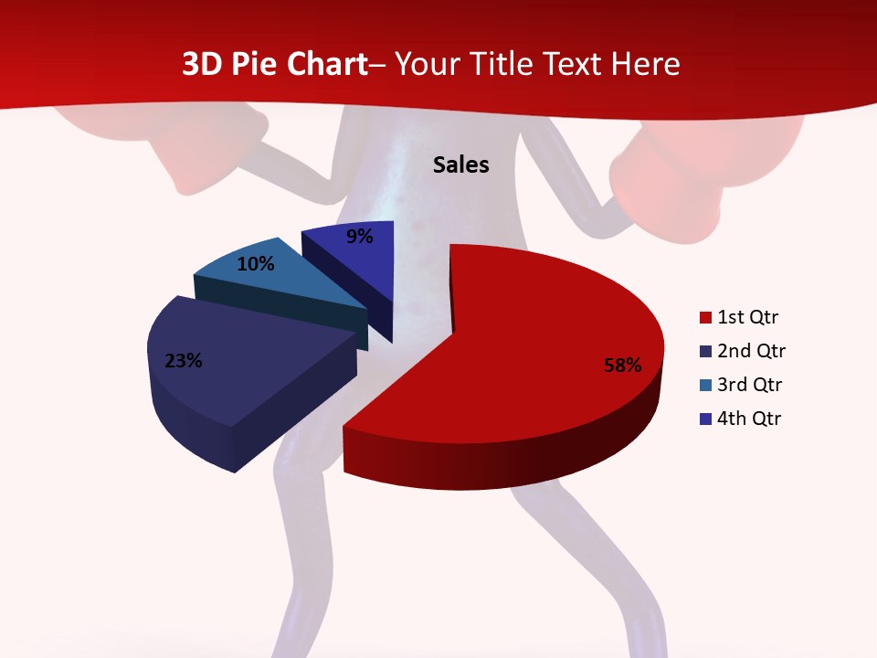 Fight Toes Dart PowerPoint Template