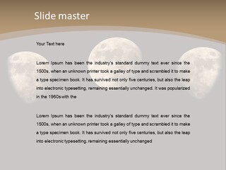 Dawn Moon Astronomy PowerPoint Template