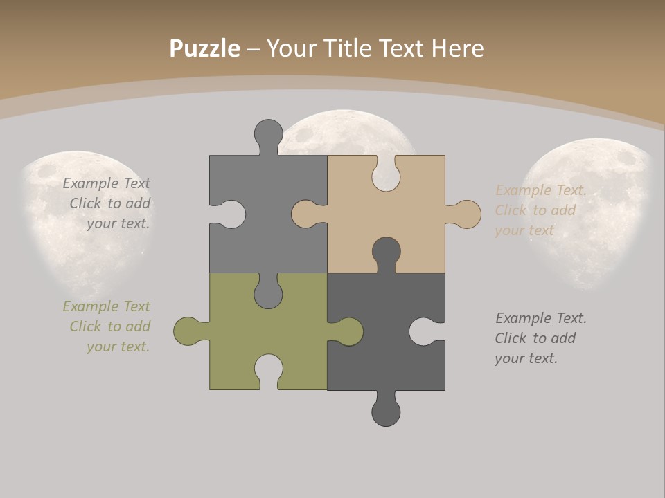 Dawn Moon Astronomy PowerPoint Template