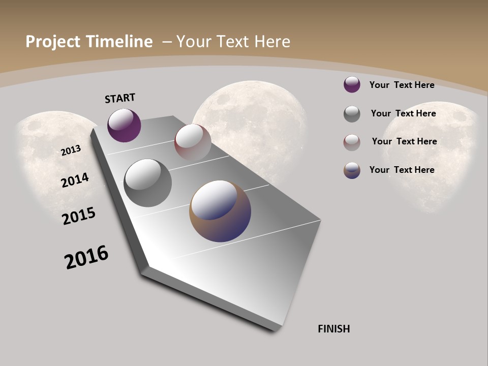 Dawn Moon Astronomy PowerPoint Template