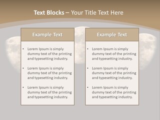 Dawn Moon Astronomy PowerPoint Template