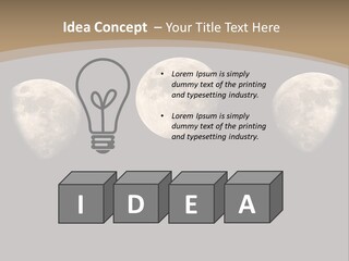 Dawn Moon Astronomy PowerPoint Template