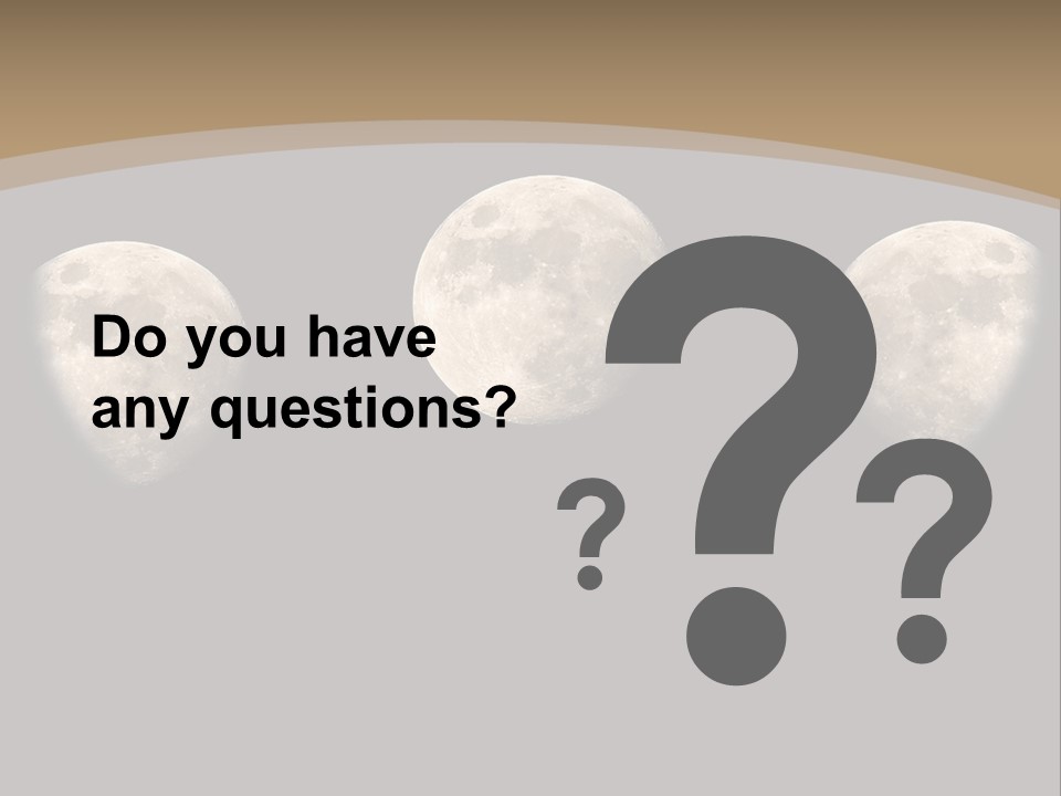 Dawn Moon Astronomy PowerPoint Template
