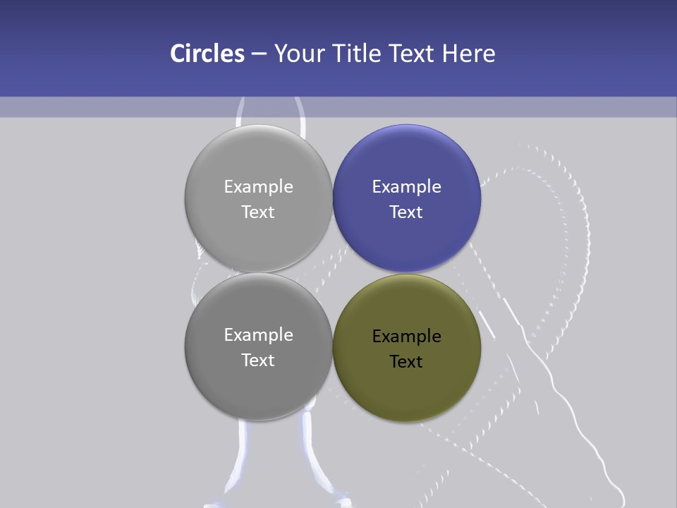 Water Pipe Hookah Blue PowerPoint Template