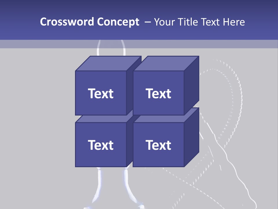 Water Pipe Hookah Blue PowerPoint Template