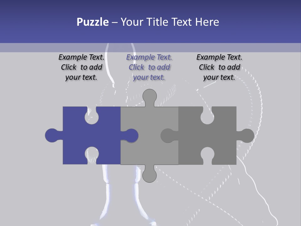 Water Pipe Hookah Blue PowerPoint Template