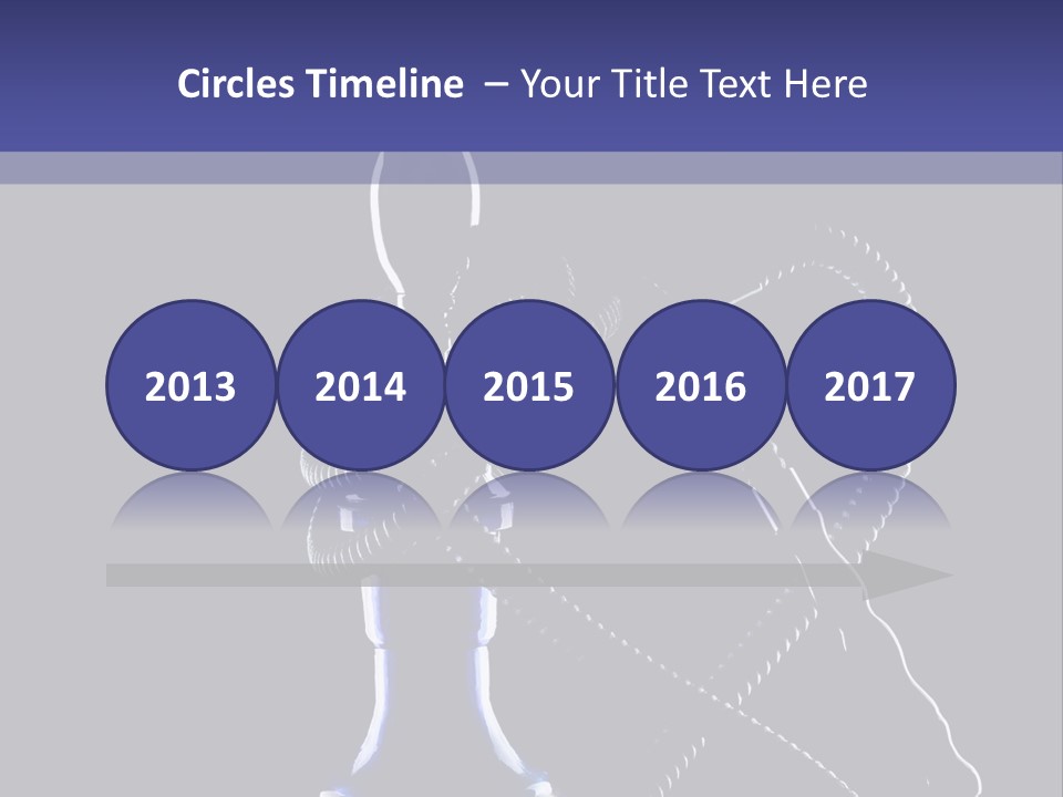 Water Pipe Hookah Blue PowerPoint Template