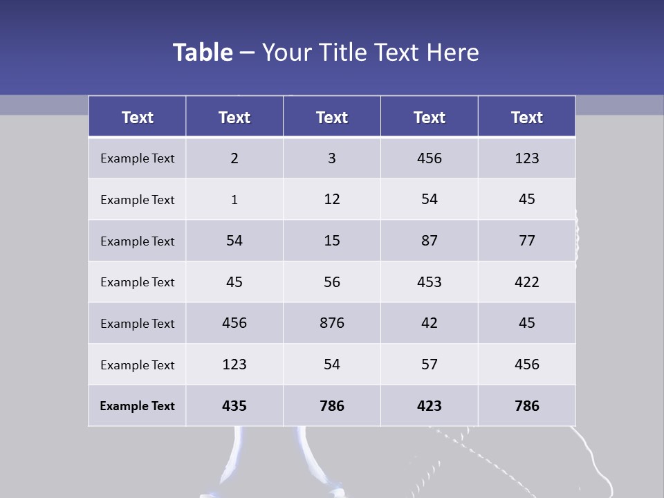 Water Pipe Hookah Blue PowerPoint Template