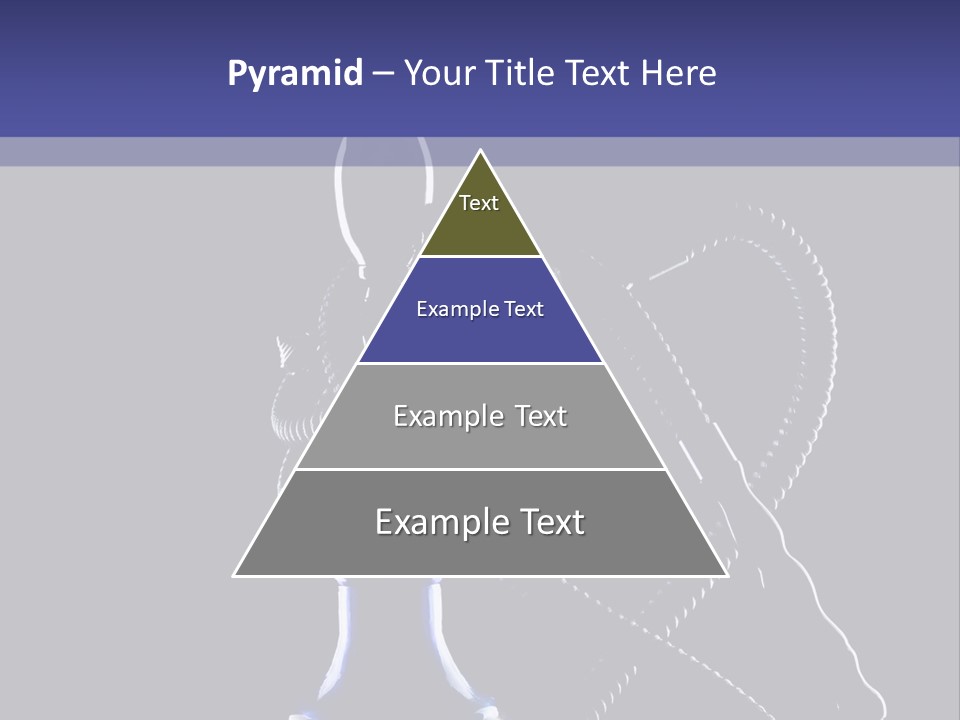 Water Pipe Hookah Blue PowerPoint Template