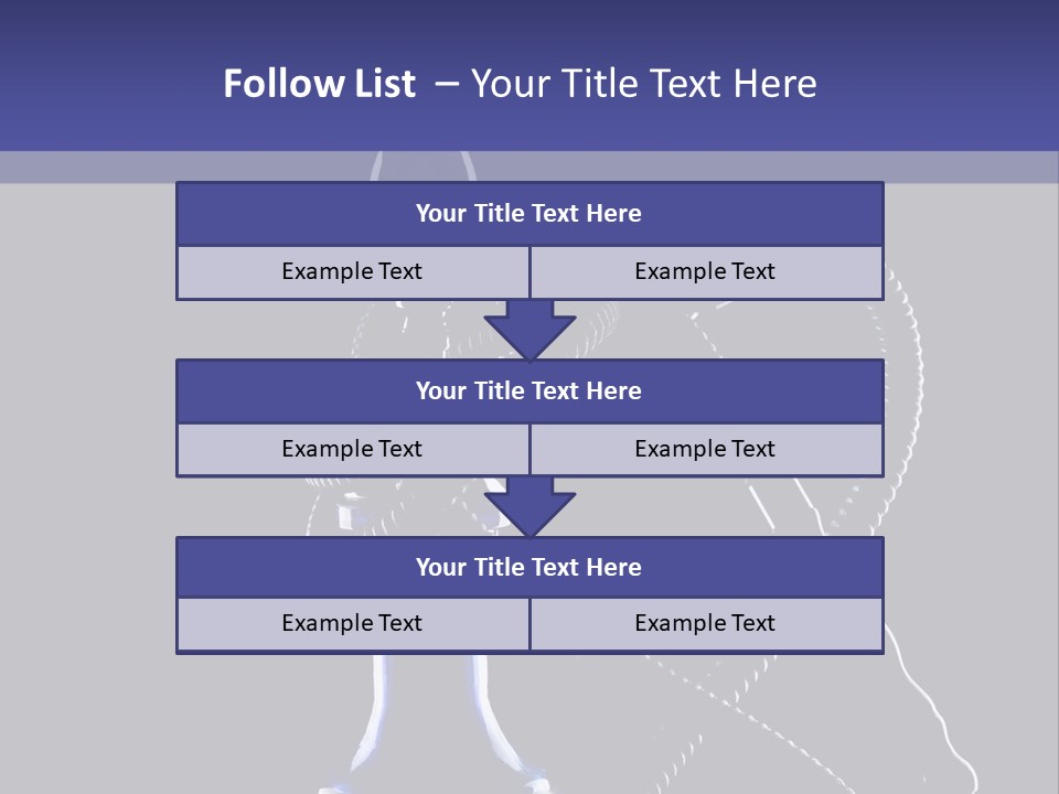 Water Pipe Hookah Blue PowerPoint Template
