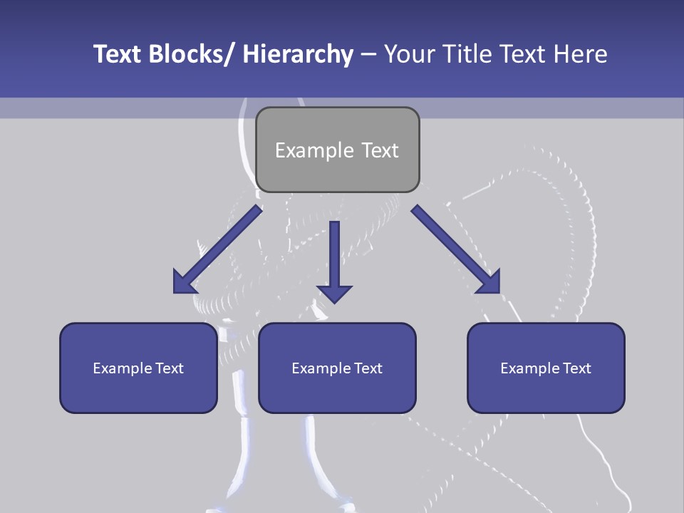 Water Pipe Hookah Blue PowerPoint Template