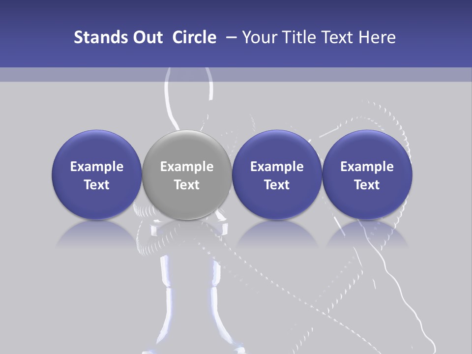 Water Pipe Hookah Blue PowerPoint Template