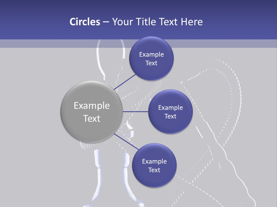 Water Pipe Hookah Blue PowerPoint Template