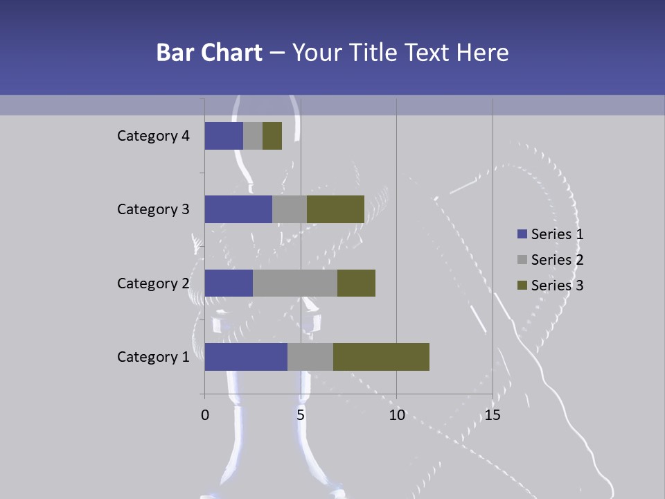 Water Pipe Hookah Blue PowerPoint Template