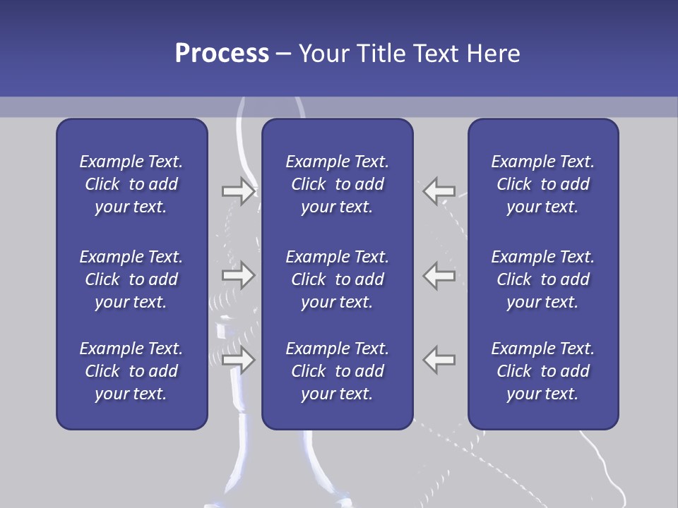 Water Pipe Hookah Blue PowerPoint Template