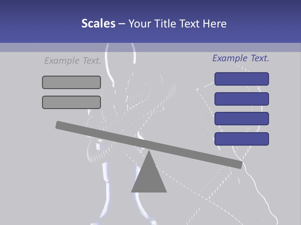 Water Pipe Hookah Blue PowerPoint Template