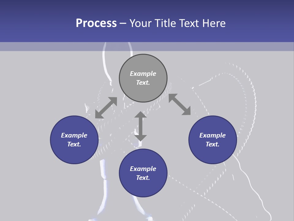 Water Pipe Hookah Blue PowerPoint Template