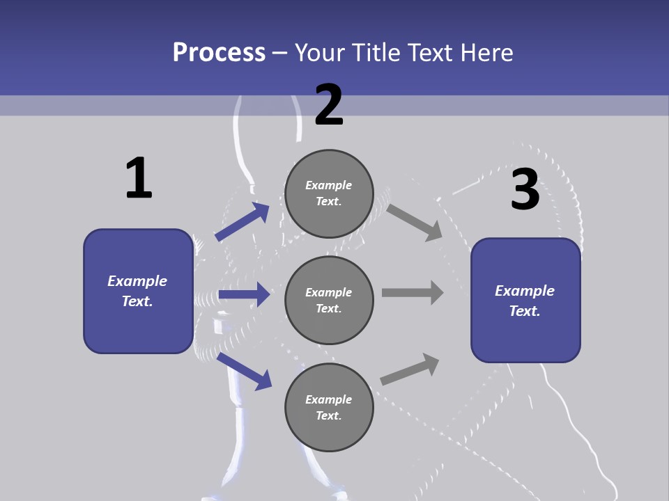 Water Pipe Hookah Blue PowerPoint Template
